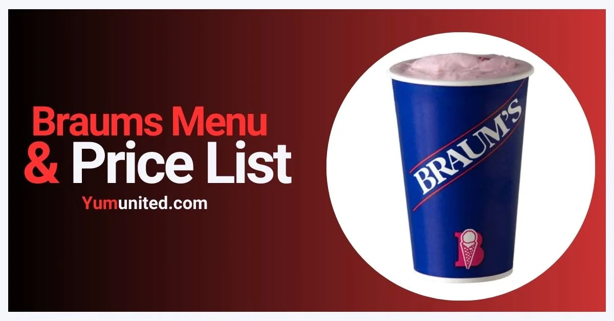 Braums Menu USA