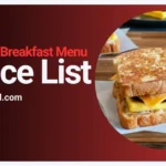 Burger King Breakfast Menu USA