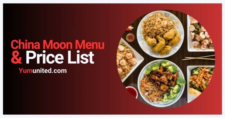 China Moon Menu USA