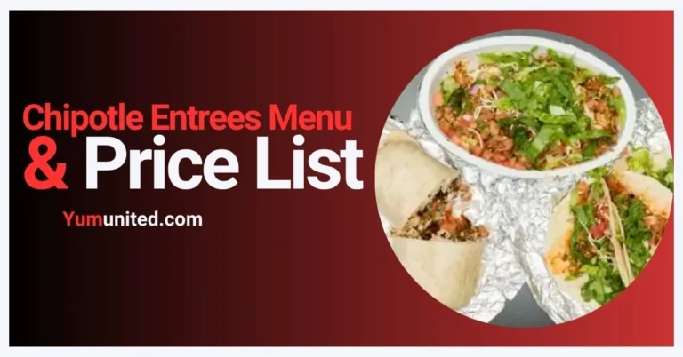 Chipotle Entrees Menu USA