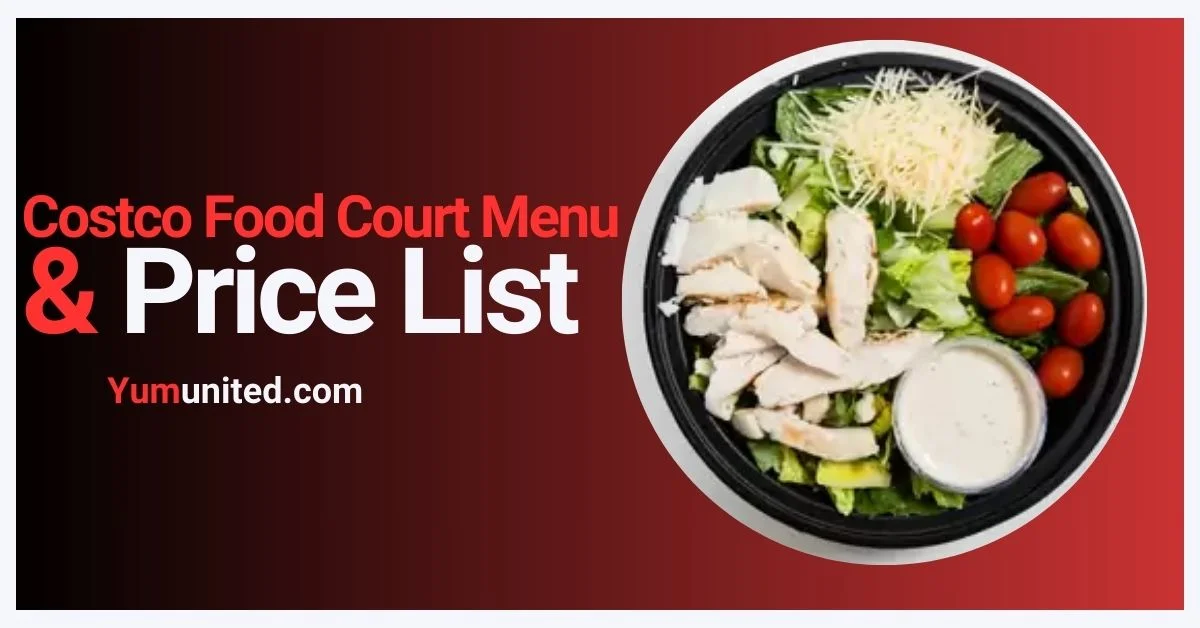 Costco Food Court Menu USA