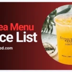 Ding Tea Menu USA