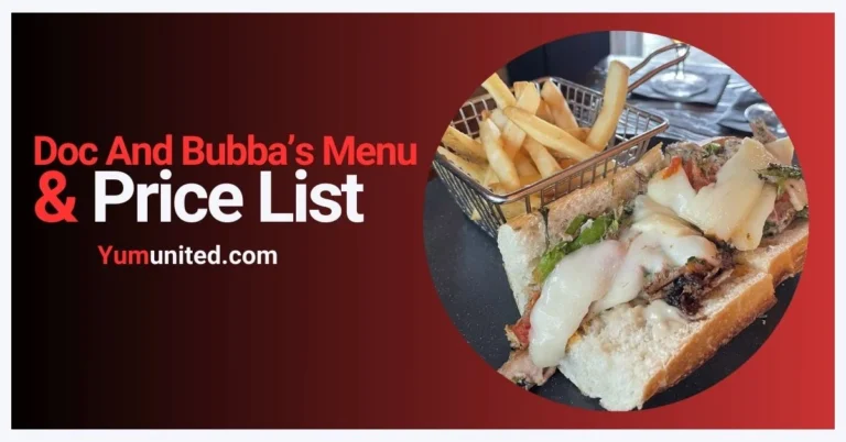 Doc And Bubba’s Menu USA