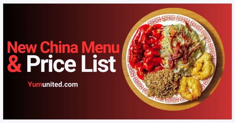 New China Menu USA