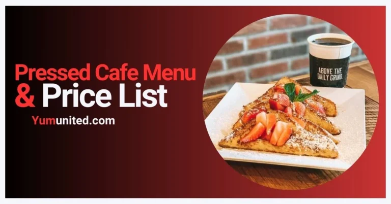 Pressed Cafe Menu USA