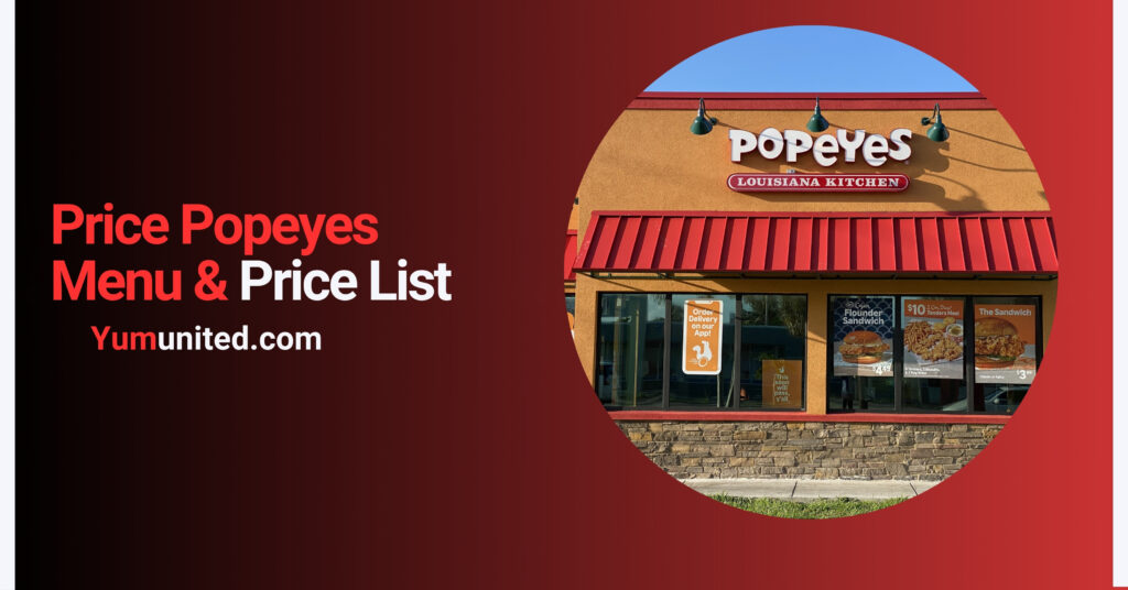 Price Popeyes Menu usa