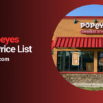 Price Popeyes Menu usa