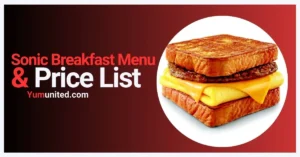 Sonic Breakfast Menu USA