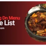 Sun Nong Dan Menu USA