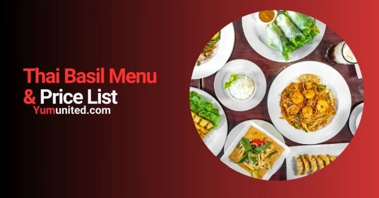 Thai Basil menu