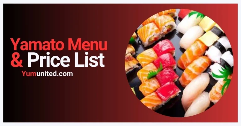 Yamato Menu USA