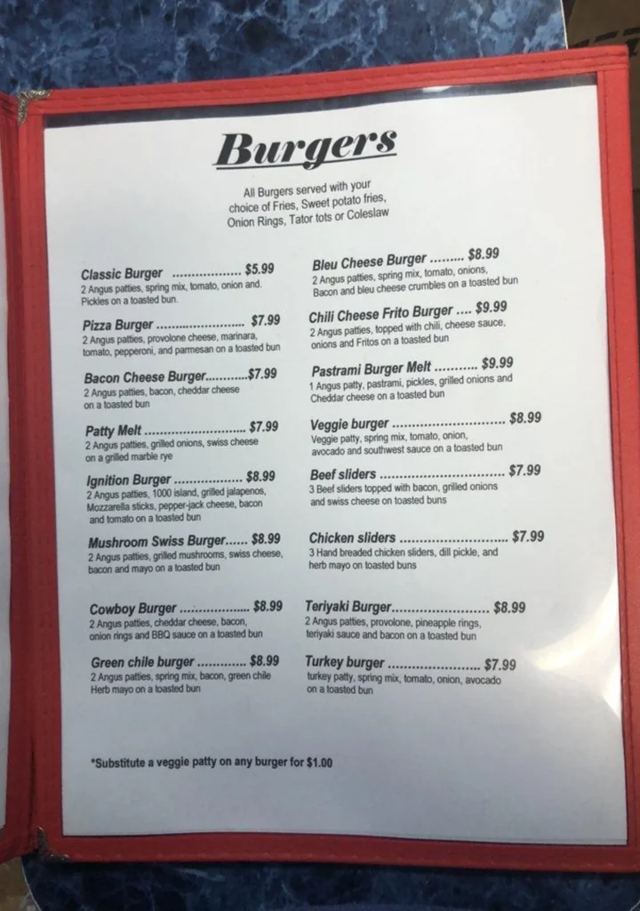 Burger Menu