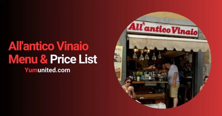 All'antico Vinaio Menu