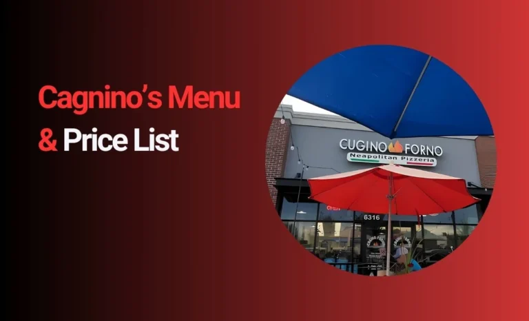 Cagnino’s Menu