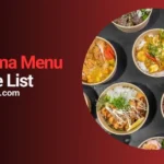 Fujiyama menu