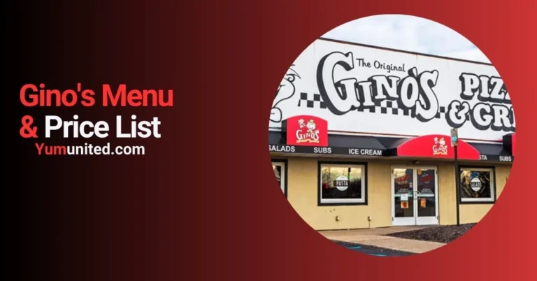 Gino's menu