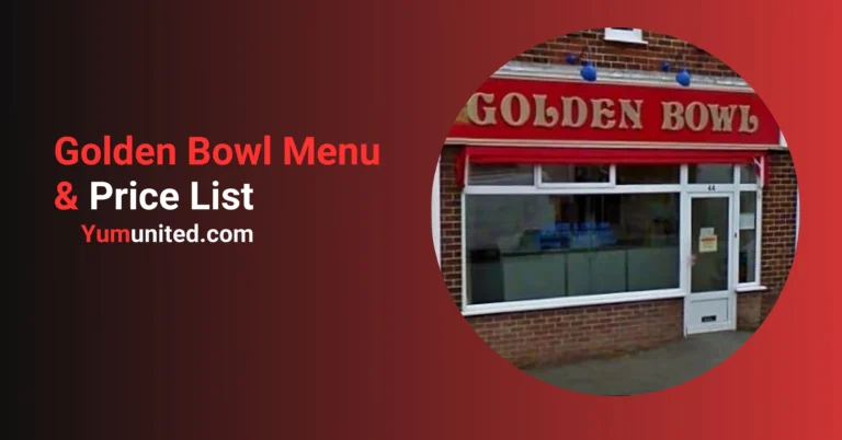 Golden Bowl Menu