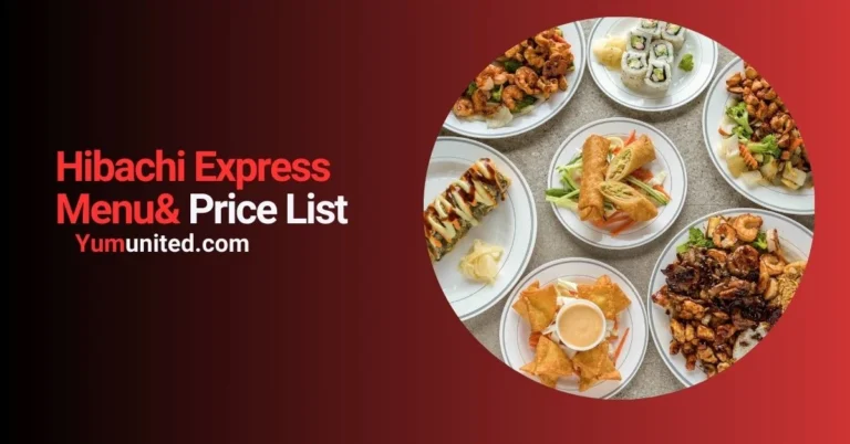 Hibachi Express menu