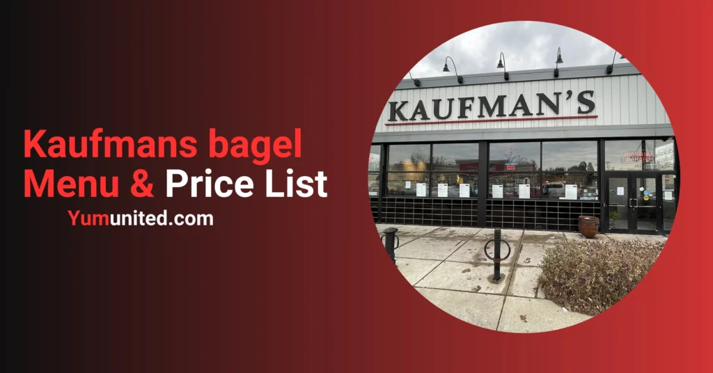 Kaufmans bagel & delicatessen menu USA