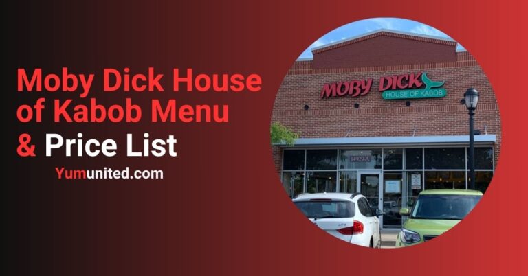 Moby Dick House of Kabob Menu