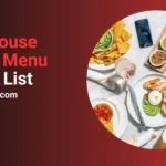 Rose House Brunch Menu