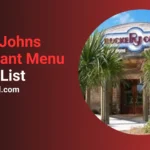 Rucker Johns Restaurant Menu