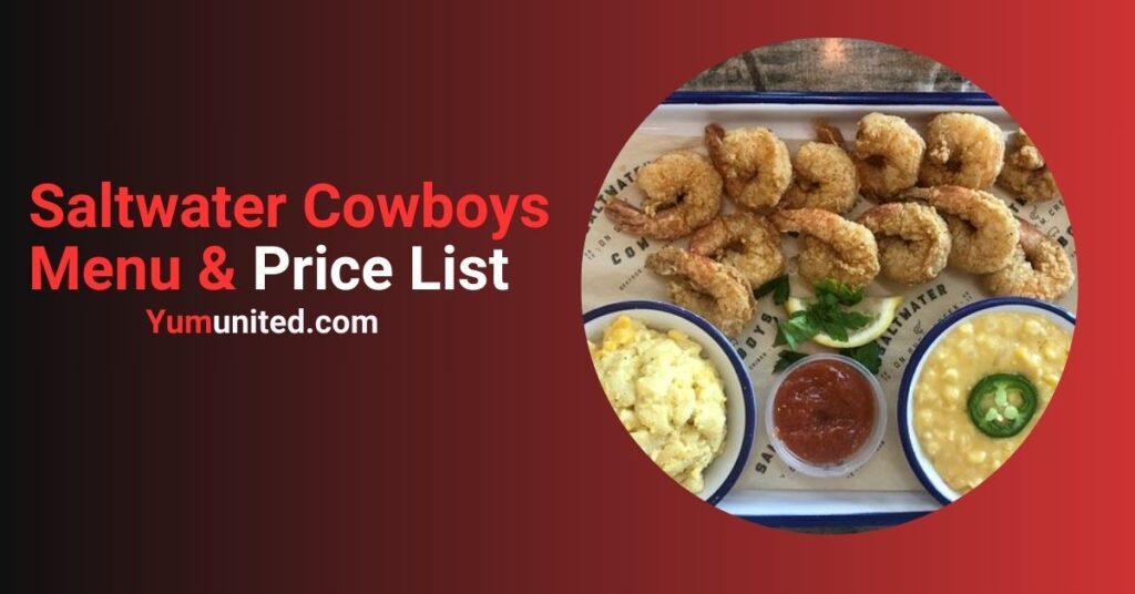 Saltwater Cowboys Menu