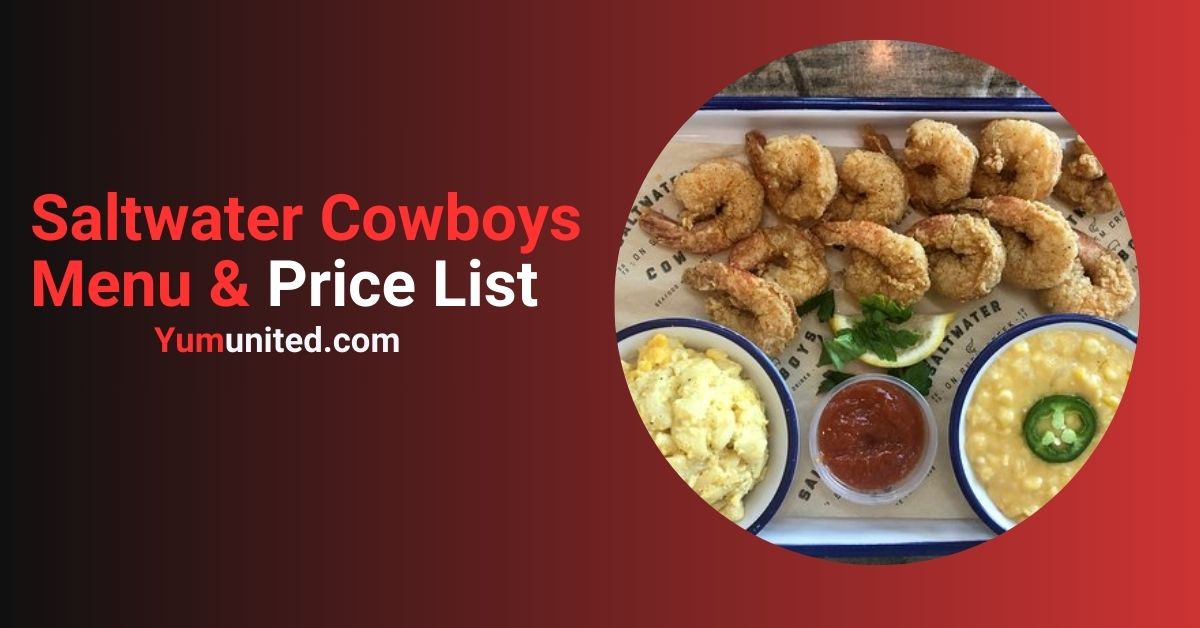 Saltwater Cowboys Menu