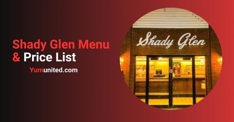 Shady Glen Menu