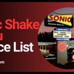 Sonic Shake Menu