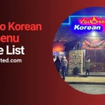 Volcano Korean Bbq Menu