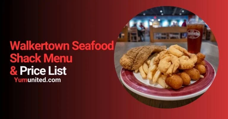 Walkertown Seafood Shack menu