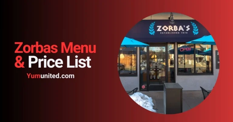 Zorbas Menu