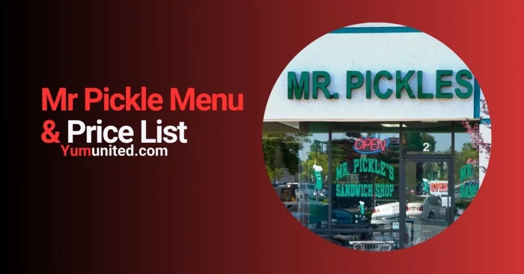 mr pickles menu