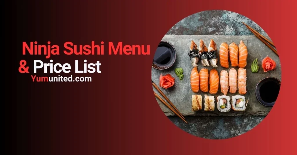 ninja sushi menu