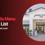 Pura Vida menu